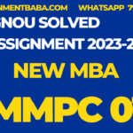MMPC 01 solved assignment 2023-24