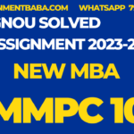 MMPC 10 solved assignment 2023-24