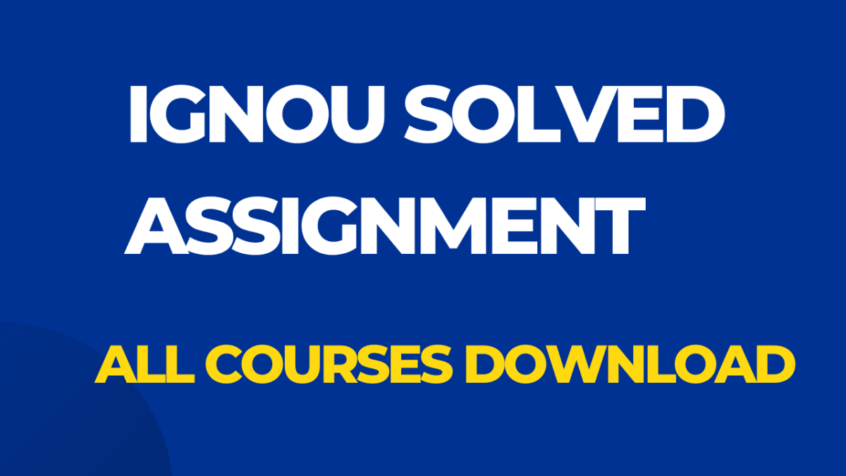 MPSE 04 Solved Assignment 2025 MA Political Science IGNOU HINDI